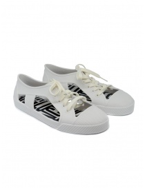 Womens shoes online: Melissa + Vivienne Westwood Anglomania white sneaker