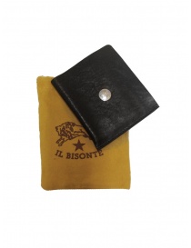 Wallets online: Il Bisonte black leather small wallet
