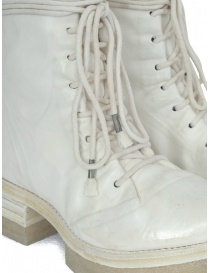 Stivali da combattimento Carol Christian Poell bianchi con lacci calzature uomo acquista online