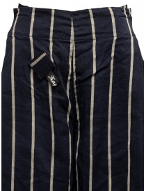 Kapital navy striped cropped trousers womens trousers buy online