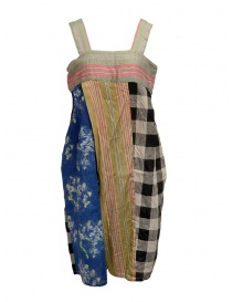 Pantaloni donna online: Salopette Kapital patchwork multicolor