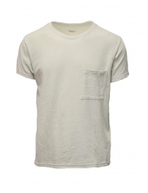 Mens t shirts online: Kapital cream t-shirt with small pocket