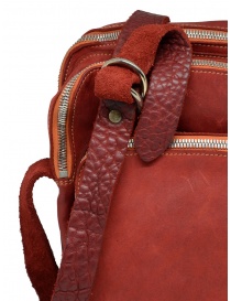 Guidi BR0 1006T red bag with three pockets in horse leather