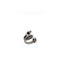 Guidi spiral ring with squares in silver G-AN07 SILVER 925 BLKT order online