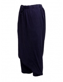 Pantaloni Kapital in morbido cotone blu navy
