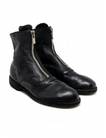 Womens shoes online: Black leather ankle boots 210 Guidi