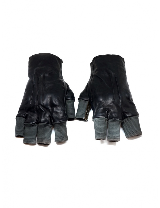 Carol Christian Poell black fingerless leather gloves AM//2457