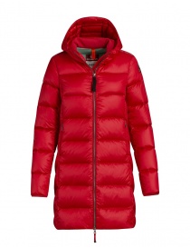 Womens jackets online: Parajumpers Marion medium down jacket tomato