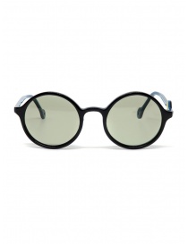 Kapital sunglasses with green lenses and smile detail K1909XG521 BLK order online