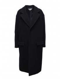 Womens coats online: Miyao navy blue egg coat