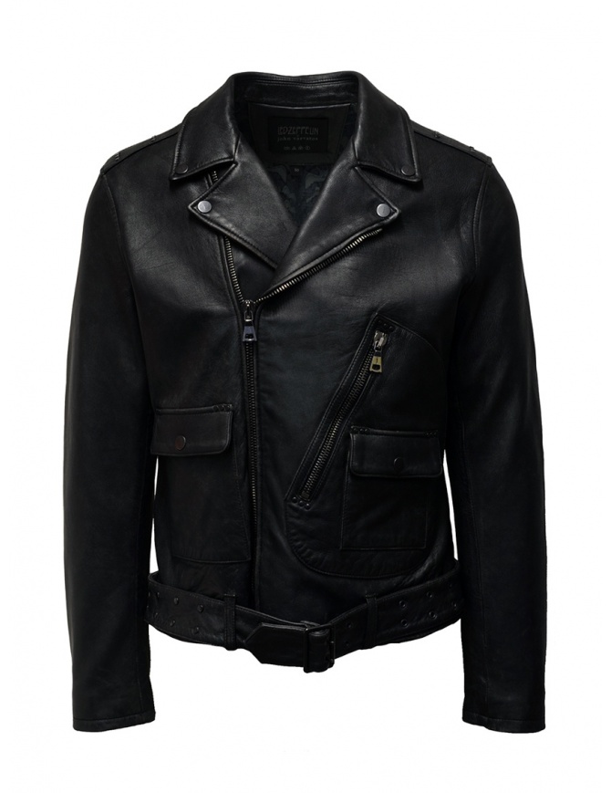 John Zeppelin black leather jacket