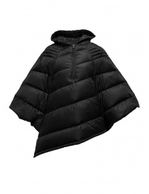 Womens jackets online: Yasmin Naqvi black cape down jacket