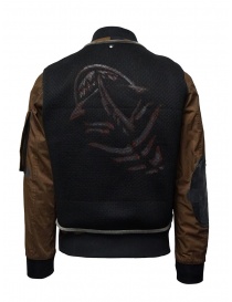 D.D.P. tobacco-colored bomber jacket with black mesh vest