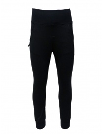Mens trousers online: D.D.P. sporty pants in black viscose