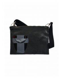Bags online: D.D.P. black leather briefcase with pocket