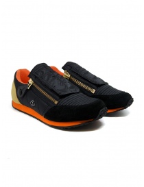 Kapital black sneaker with zippers and smiley EK-799 BLACK order online