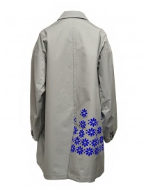 Kolor cappotto grigio in nylon con fiori blu prezzo