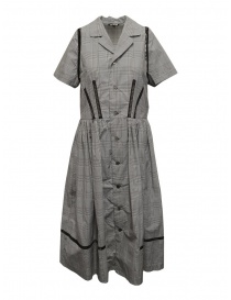 Womens dresses online: Miyao Prince of Wales check dress in gray