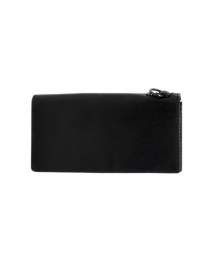 Gaiede silver and black leather wallet sachet