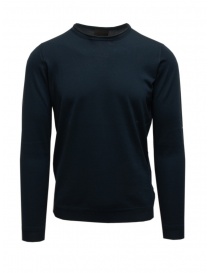 Men s knitwear online: Goes Botanical blue-green long-sleeve sweater