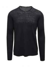 Men s knitwear online: Label Under Construction dark blue thermal sweater
