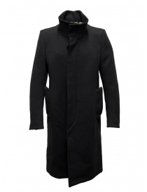 Mens coats online: Carol Christian Poell OM/2658B heavy black coat
