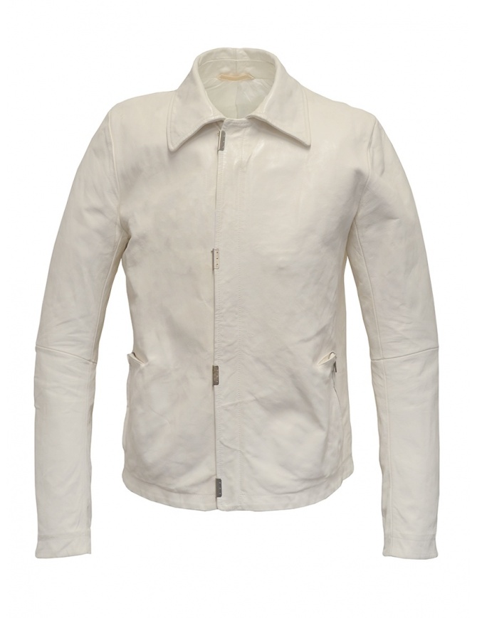 Carol Christian Poell white leather jacket LM/2498 ROOMS-PTC/01 mens jackets online shopping
