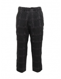 Pantaloni uomo online: Sage de Cret pantalone a quadri grigio scuro