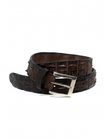 Belts online: Post&Co PR43CO belt in brown crocodile leather