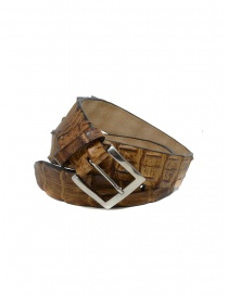Cinture online: Post&Co PR43CO cintura in pelle di coccodrillo cognac
