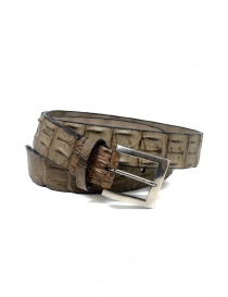 Belts online: Post&Co PR43CO beige crocodile leather belt