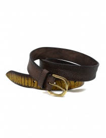 Belts online: Post&Co TC317 belt in dark brown ostrich leather