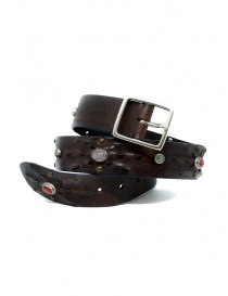 Belts online: Post&Co 7815 leather belt with embedded pearls
