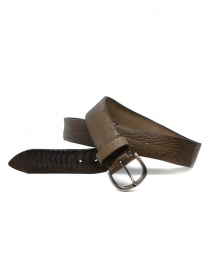 Belts online: Post&Co TC316 brown and beige ostrich leather belt