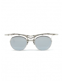 Glasses online: Innerraum OJ1 Silver round metal sunglasses