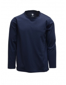 Men s knitwear online: Descente Tough Ligt blue long sleeve shirt