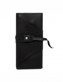 Portafogli online: Guidi RP03 portafoglio nero in pelle con fusciacca
