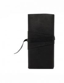Guidi RP03 portafoglio nero in pelle con fusciacca