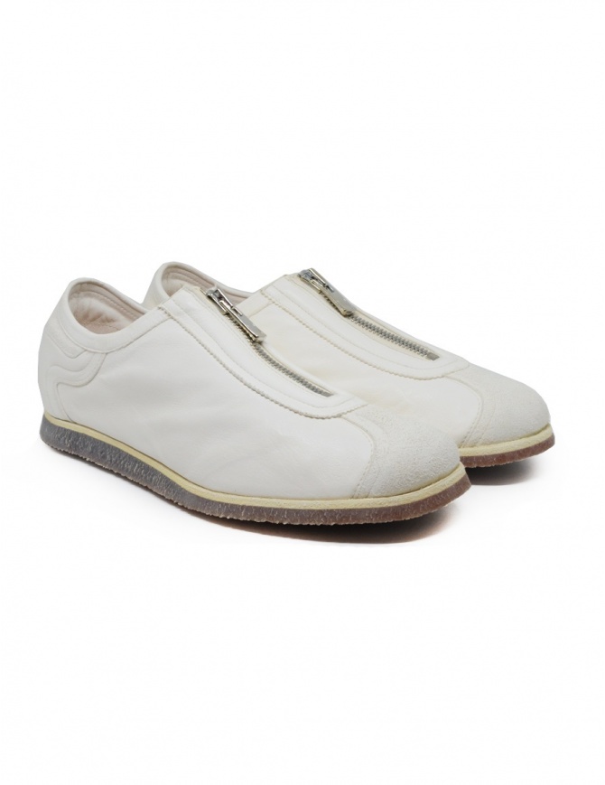 Guidi RN01PZ sneakers bianche con cerniera RN01PZ KANGAROO FULL GRAIN CO00T calzature donna online shopping