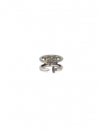 Guidi silver double nail ring