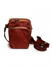 Bags online: Guidi BR02 small backpack in red leather