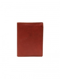 Guidi PT3 wallet in red kangaroo leather PT3 KANGAROO FULL GRAIN 1006T order online