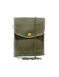 Kapital khaki bag with smile button K2004XB536 KHA order online