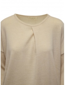 Ma'ry'ya light beige sweater with front crease