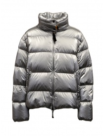 Womens jackets online: Parajumpers Pia silver short down jacket