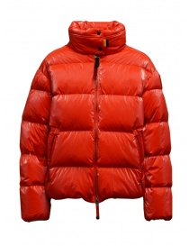 Womens jackets online: Parajumpers Pia tomato short down jacket