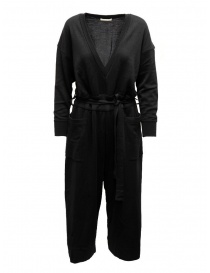 Womens dresses online: Hiromi Tsuyoshi jumpsuit in black wool and silk