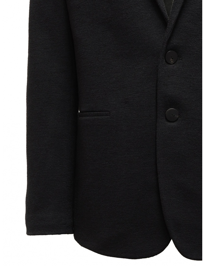 Label Under Construction men's blazer in black cashmere