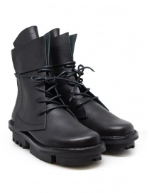 Womens shoes online: Trippen Rectangle black boots with Trace sole