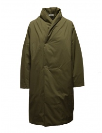 Womens jackets online: Plantation + Descente khaki green padded coat